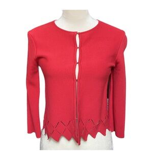 Cherry Red Ted Baker Cardigan - US Size 4; Ted Size 1 - NWOT